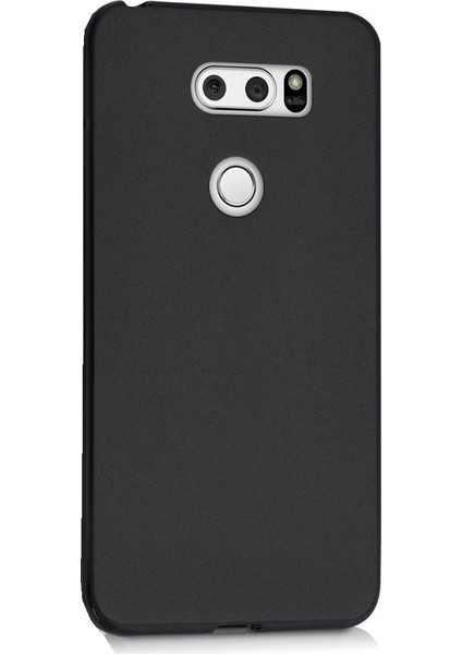 LG V30 Premium Matte Soft Silikon Kılıf + Tempered Cam