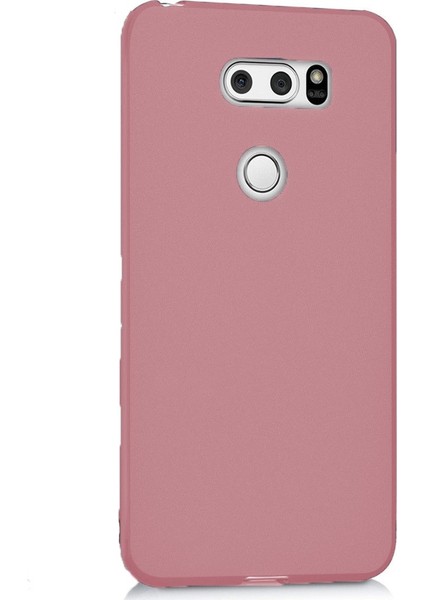 LG V30 Premium Matte Soft Silikon Kılıf + Tempered Cam