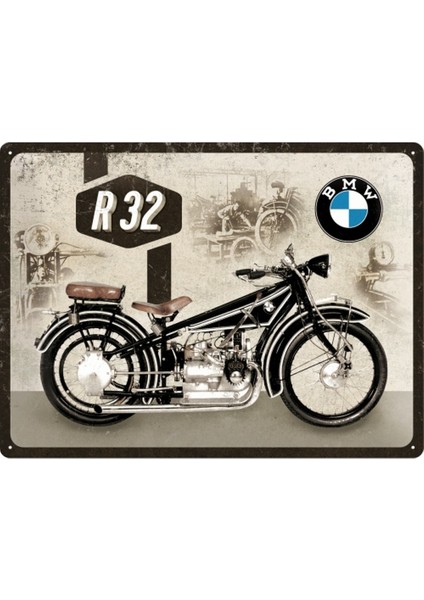 BMW Motorcycle R32 Metal Pano