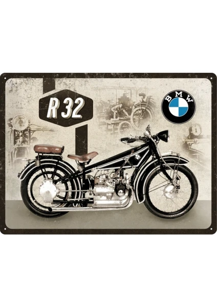 Nostalgic Art BMW Motorcycle R32 Metal Pano