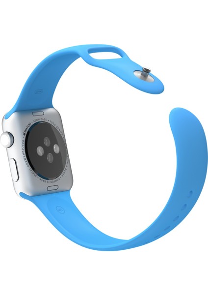 Apple Watch Uyumlu İçin 42 mm Silikon Kordon - Mavi fiyatları