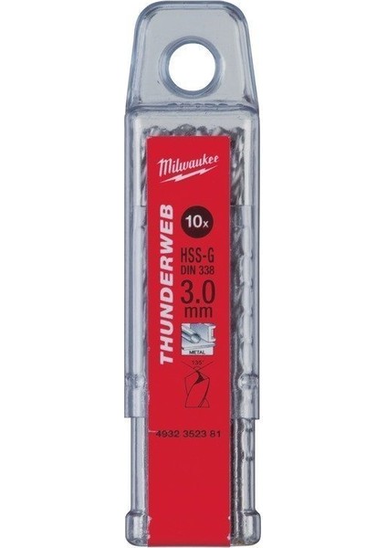Metal Matkap Ucu Thunderweb Seri 1,5 X 40 mm 10'lu