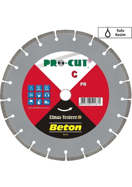 51169 C (Beton) Serisi Elmas Testere 450 mm