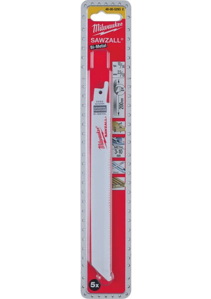 Üniversal Kılıç Testere Bıçağı (5'li Paket) 150mm