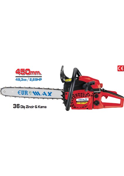 EX75047C Benzinli Ağaç Kesim Motoru 450 mm fiyatları