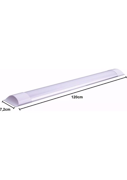 Yatay Ledli Bant Armatür 120 cm 40 Watt