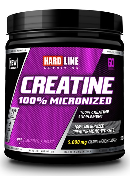 Hardline %100 Mikronize Kreatin 300gr (Creatine)