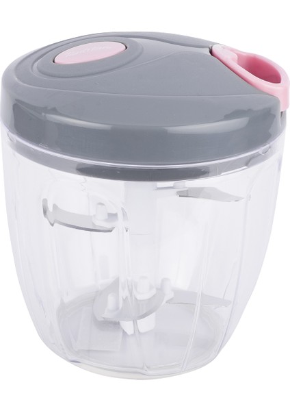 Açık Pembe Gri Pratik Doğrayıcı - 900 ml