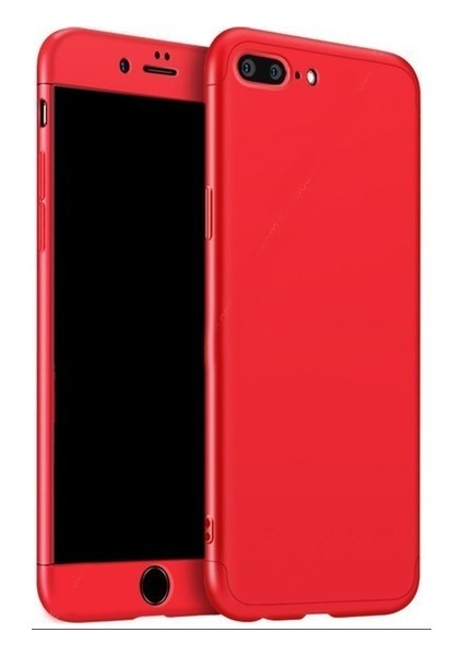 Apple iPhone 6 360 Derece 3 Parçalı Ays Kılıf Kırmızı