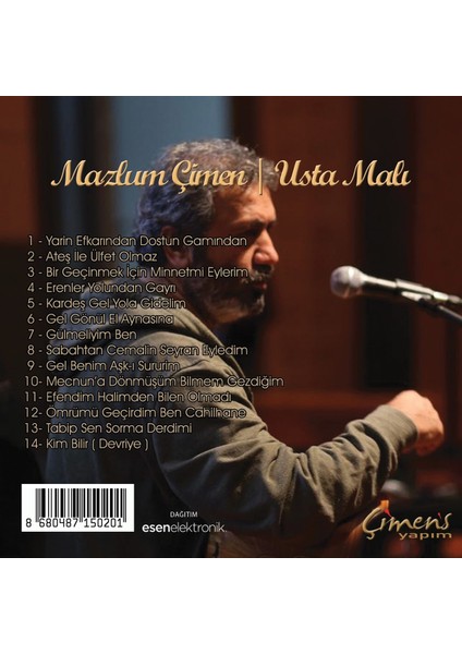 Mazlum Çimen - Usta Malı (CD)