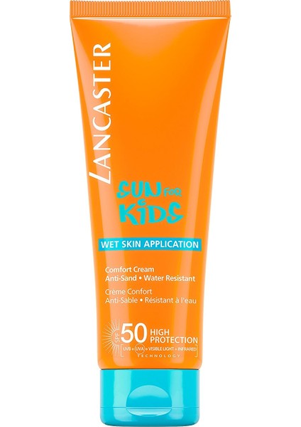 Sun for Kids Spf 50 Faktör 125 Ml Islak Cilde Uygulanabilir Çocuklar için Güneş Kremi