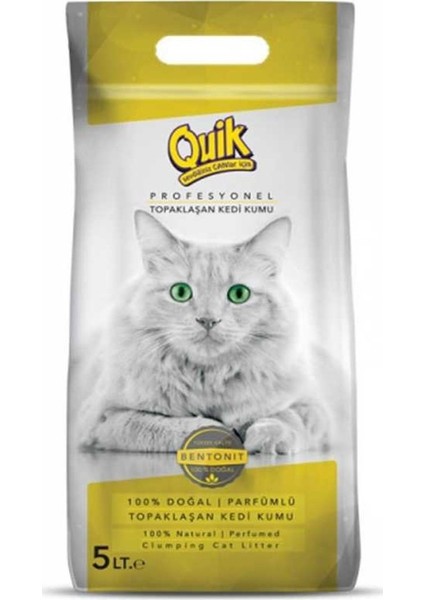 Bentonit İnce Topaklaşan Kedi Kumu 5 Lt