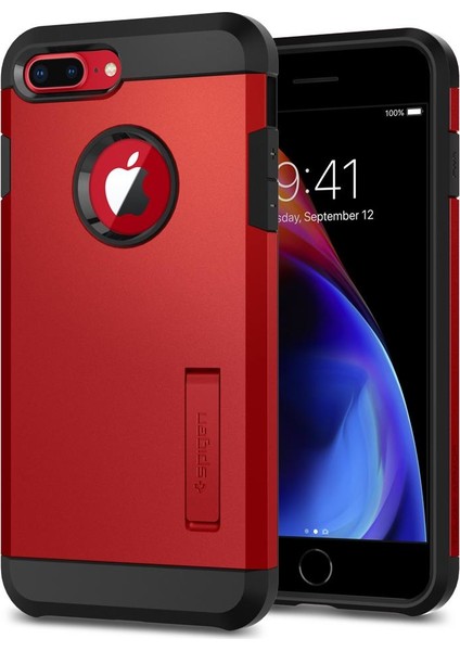 Apple iPhone 8 Plus - iPhone 7 Plus Kılıf Tough Armor 2 Red - 055CS24040