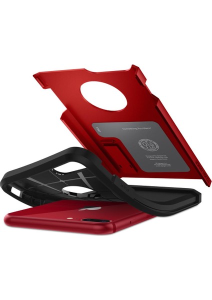 Apple iPhone 8 Plus - iPhone 7 Plus Kılıf Tough Armor 2 Red - 055CS24040