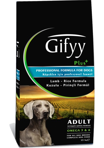 Kuzu Etli Köpek Maması 15 Kg
