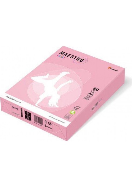 Color A4 Renkli Fotokopi Kağıdı Pembe PI25 1 Koli (5 Paket 2500 Sayfa)