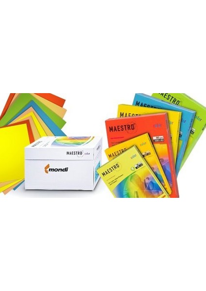 Color A4 Renkli Fotokopi Kağıdı Pembe PI25 1 Koli (5 Paket 2500 Sayfa)