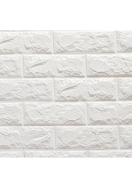 Freewall Kendinden Yapışkanlı Esnek Yastık Duvar Paneli Beyaz 70 x  77 x 0,65 cm