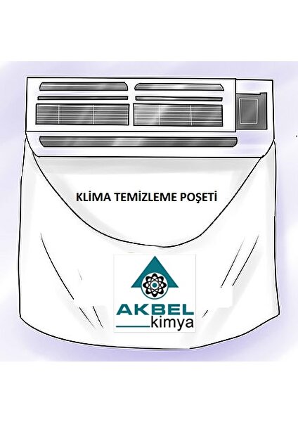 Akbel Klima Temizleme Sıvısı 5 Kg Konsantre + Uygulama Aparatı + Klima Temizleme Poşeti