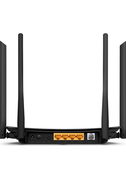 TP-Link Archer VR300, AC1200 Mbps, 4 Ethernet Portu ve 4 Harici Anten, Tether Uygulaması ile Kolay Kurulum, Dual-Band Fiber Destekli Wi-Fi 5 VDSL/ADSL Modem Router