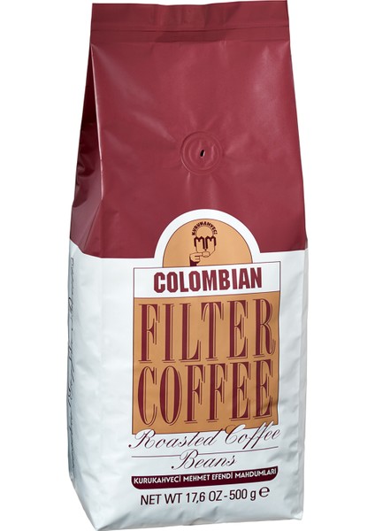 Mehmet Efendi Colombian 500 gr Çekirdek Filtre Kahve