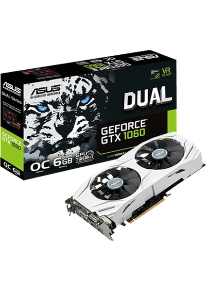 DUAL Nvidia GeForce GTX 1060 6GB OC 192Bit GDDR5 (DX12) PCI-E 3.0 Ekran Kartı DUAL-GTX1060-O6G