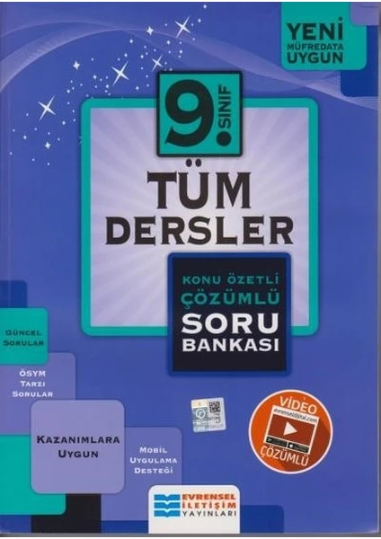 Evrensel İletişim Yayınları  9.Sınıf  Tüm Dersler Konu Özetli Soru Bankası