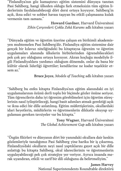 Eğitimde Finlandiya Modeli - Pasi Sahlberg