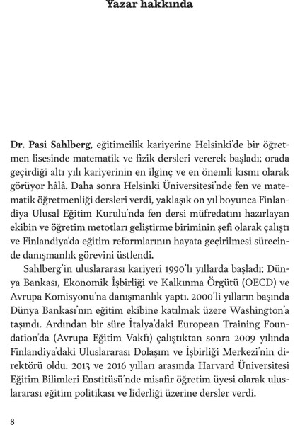 Eğitimde Finlandiya Modeli - Pasi Sahlberg