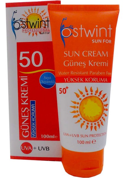 Güneş Kremi 50 + Faktör 100 Ml