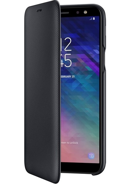Galaxy A6 Kapaklı Kılıf – Siyah - EF-WA600CBEGWW