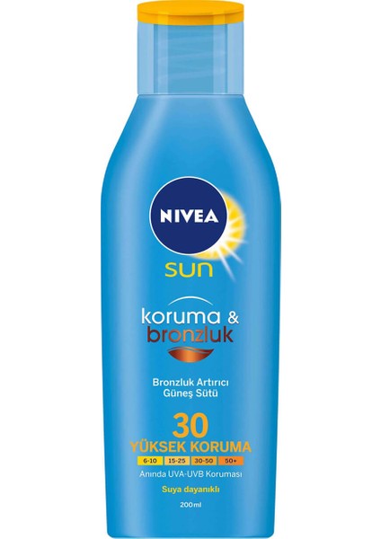 Sun Protect&Bronze Güneş Sütü Spf30 200 Ml