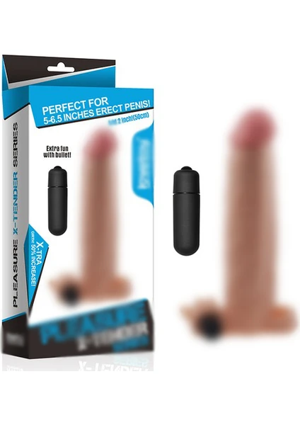 X-Tender Pleasure Realistik Titreşimli Uzatmalı Penis Kılıfı