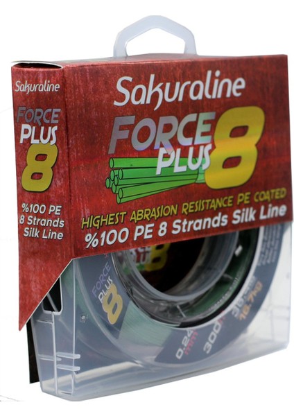 Force Plus 8 Kat PU Kaplama 300 Metre İpek İp Misina