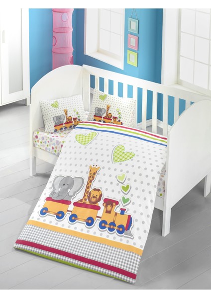 Bebek Uyku Seti %100 Pamuk (Yorgan Ve +2 Yastıklı)