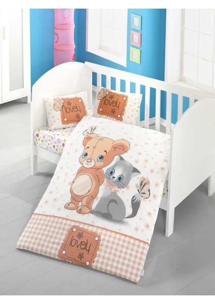 Bebek Uyku Seti %100 Pamuk (Yorgan Ve +2 Yastıklı)