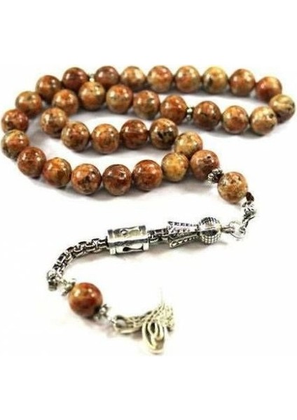 Kişiye Özel Jasper Taşı 8 Mm Tesbih Küre Kesim Tesbih