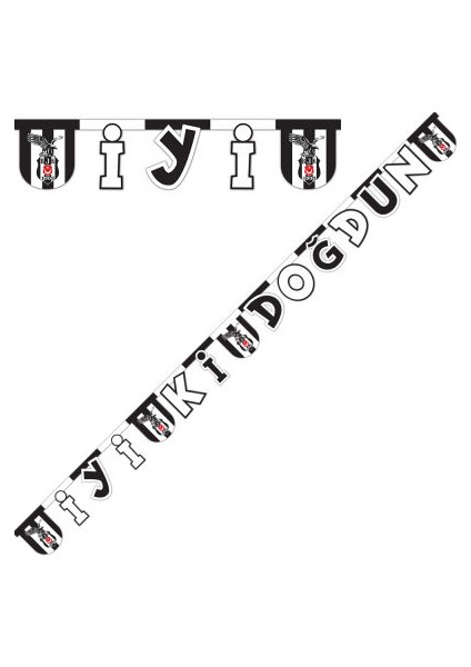 Beşiktaş İyi Ki Doğdun Harf Afiş