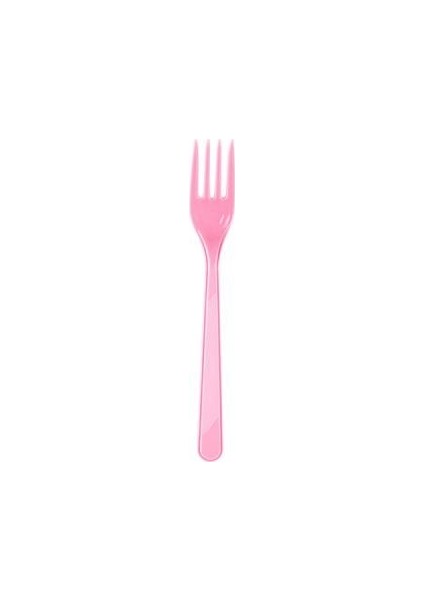 Pembe Plastik Çatal