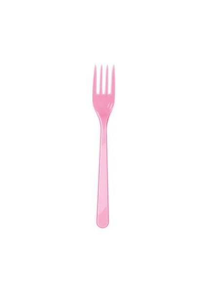 Pembe Plastik Çatal