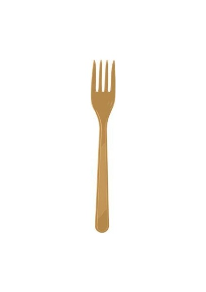 Altın Plastik Çatal