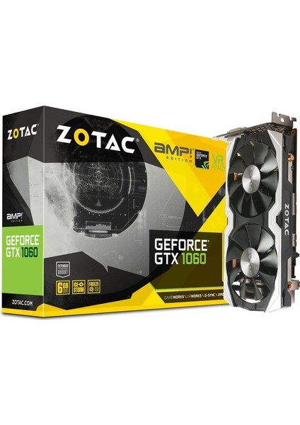 AMP! Edition Nvidia GeForce GTX 1060 6GB 192Bit GDDR5 (DX12) PCI-E 3.0 Ekran Kartı ZT-P10600B-10M