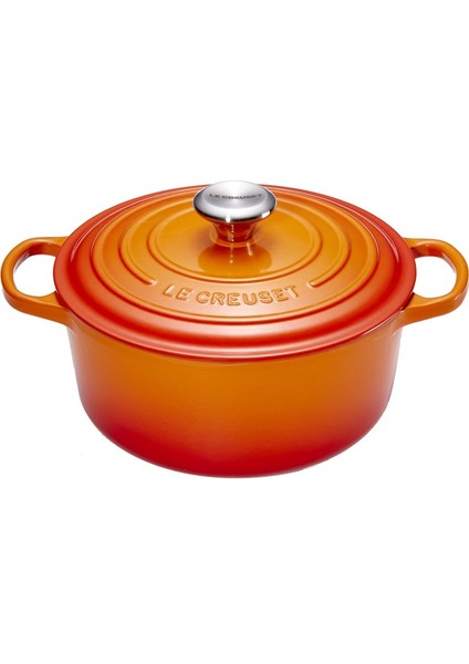 Le Creuset Yuvarlak Tencere 24cm Volkanik