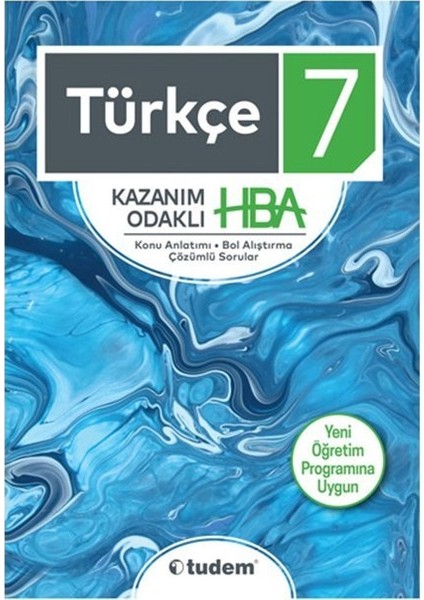 Tudem Yayınları 7. Sınıf Türkçe Kazanım Odaklı HBA Tudem Yayınları Yeni 2019 Müfredat