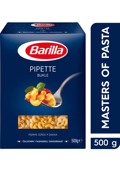 Bukle/Pipette Sade Makarna 500 Gr