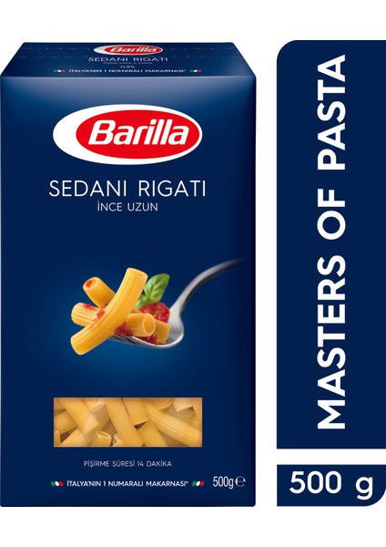 İnce Uzun/ Sedani Rigati Sade Makarna 500 Gr