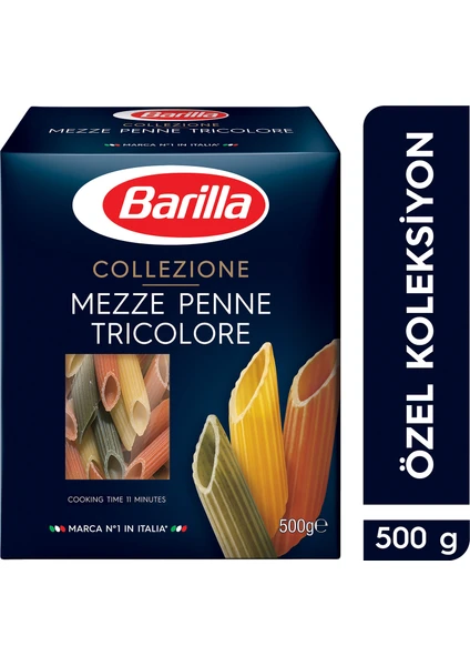 Üç Renkli Kalem/ Mezze Penne Tricolore Sebzeli Makarna 500 Gr