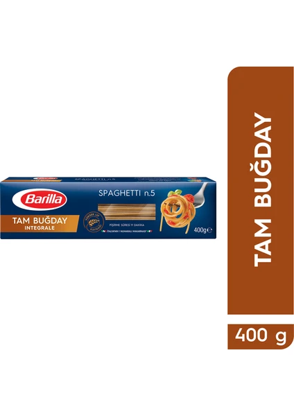 Tam Buğday Spaghetti/Integrale Spaghetti Makarna 400 Gr