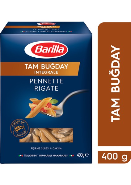 Tam Buğday Kalem/Integrale Pennette Makarna 400 Gr