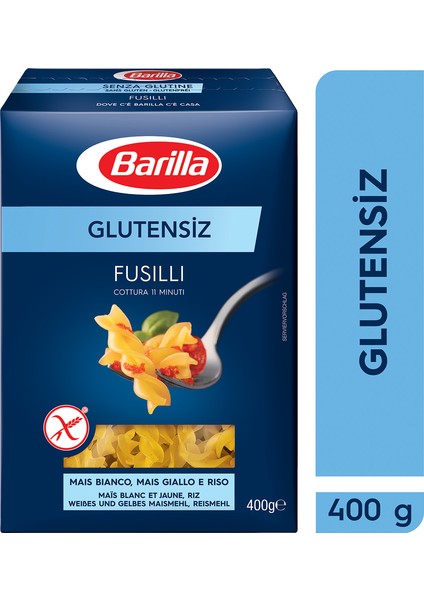 Glutensiz Burgu/ Gluten Free Fusilli Makarna 400 Gr.